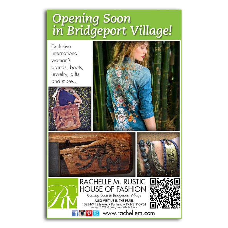 bridgeport village graphic design